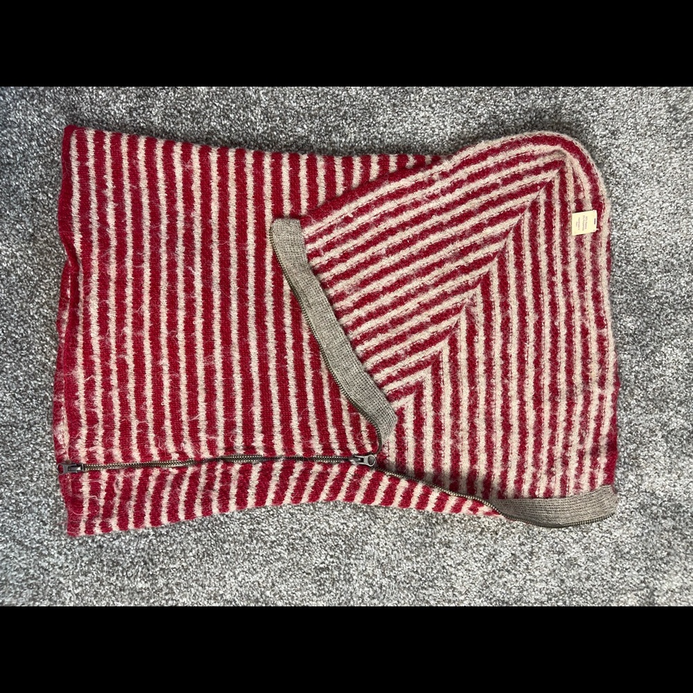 High quality asymmetrical alpaca scarf